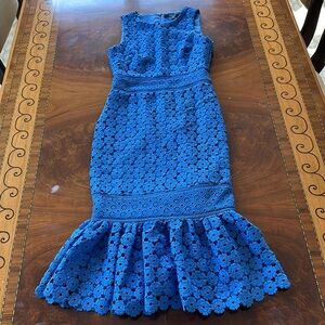 Badgley Mischka blue dress